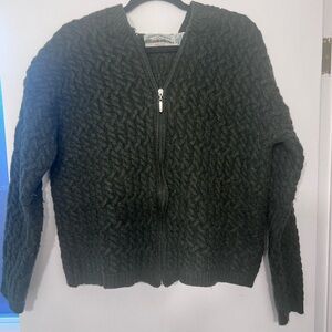 Aran Crafts Forest Green Wool Sweater